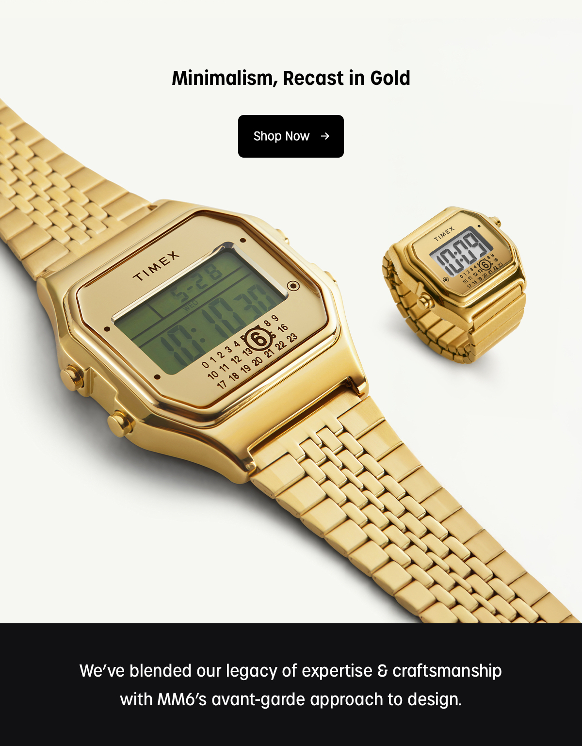 minimalism, recast in gold | shop now