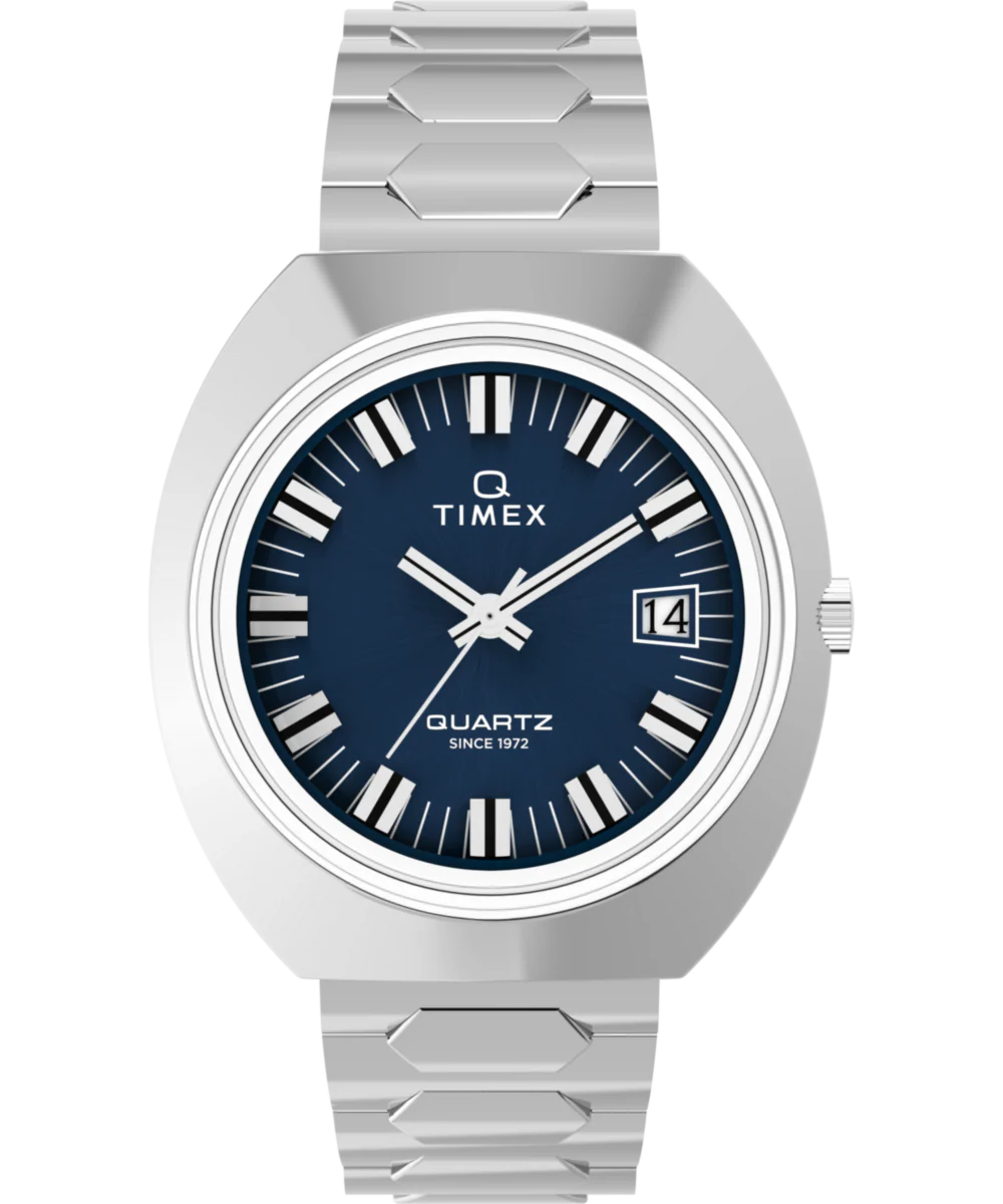 Image of Q Timex® 1972 Time Machine Reissue 39mm Stainless Steel Bracelet Watch