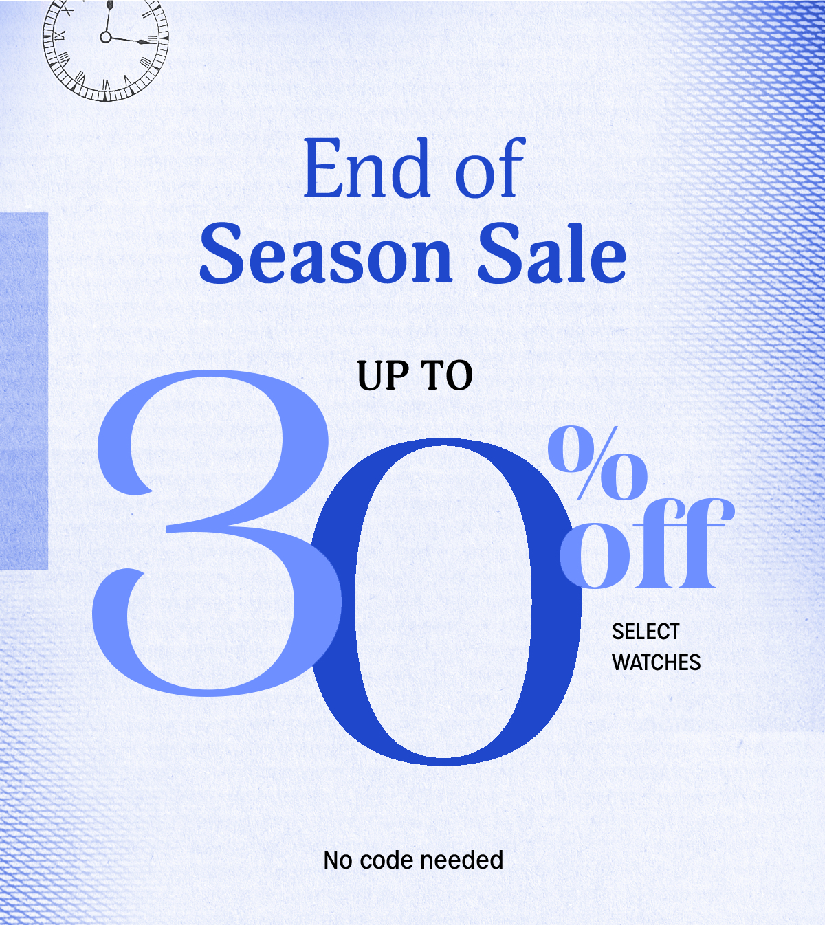 End of Season Sale - 30% Off - Timex