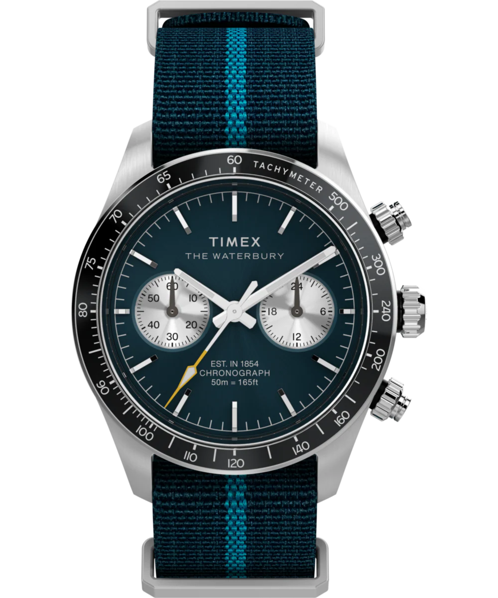 Image of Waterbury Heritage Chronograph 39mm Fabric Strap Watch