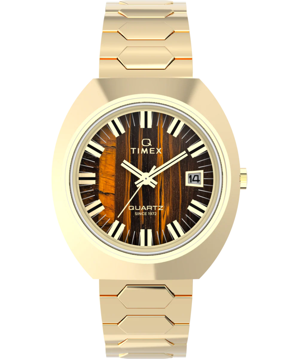 Image of Q Timex® 1972 Time Machine Reissue 39mm Stainless Steel Bracelet Watch