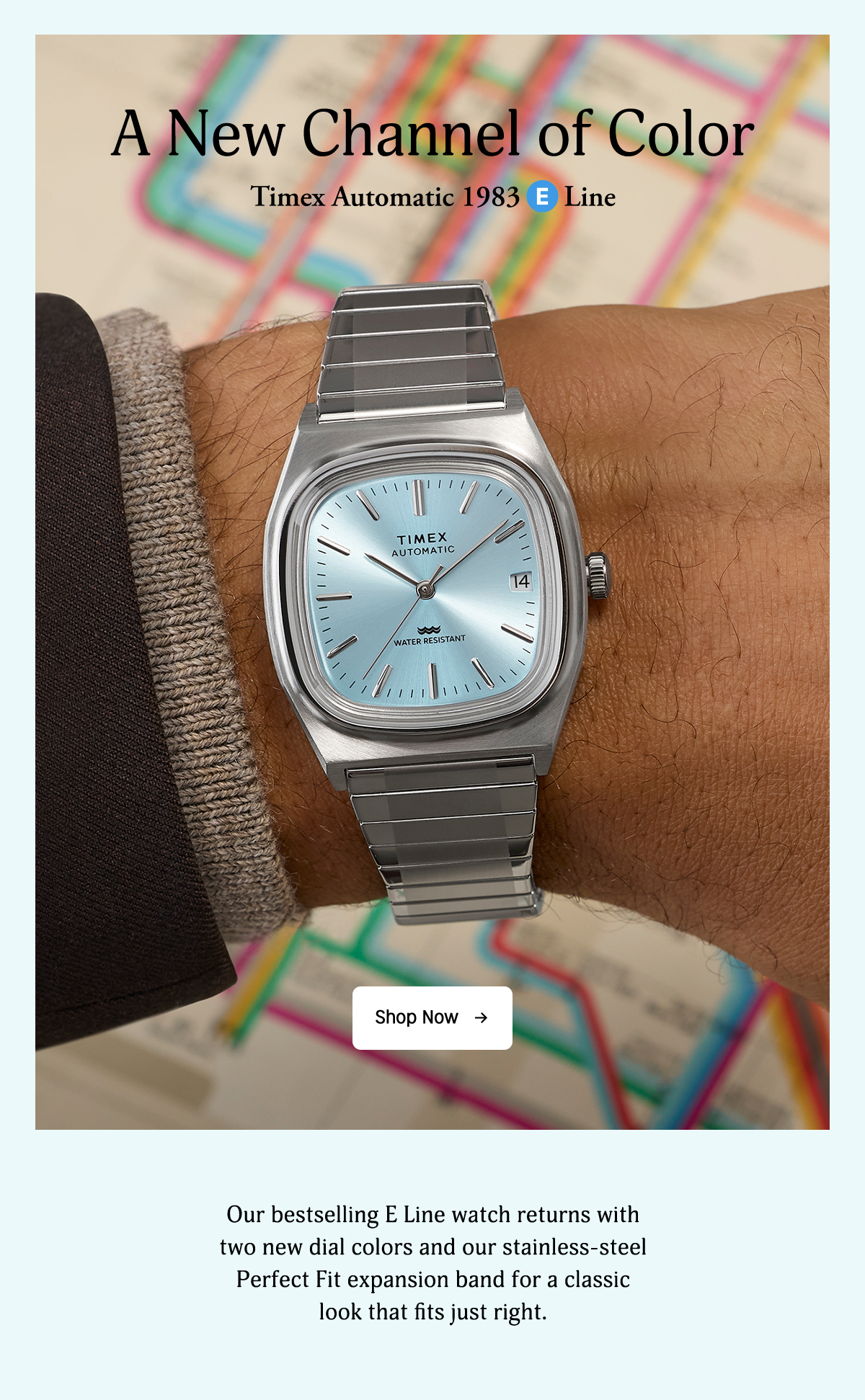 Shop Now (Timex Automatic 1983 E Line) - Timex