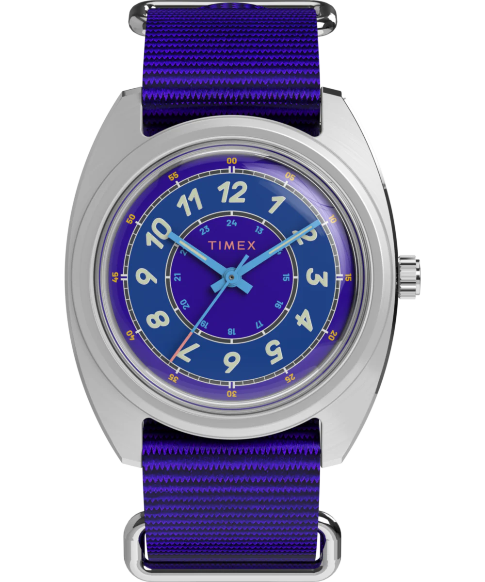 Image of Worn & Wound x Timex Whirlpool 37mm Fabric Strap Watch