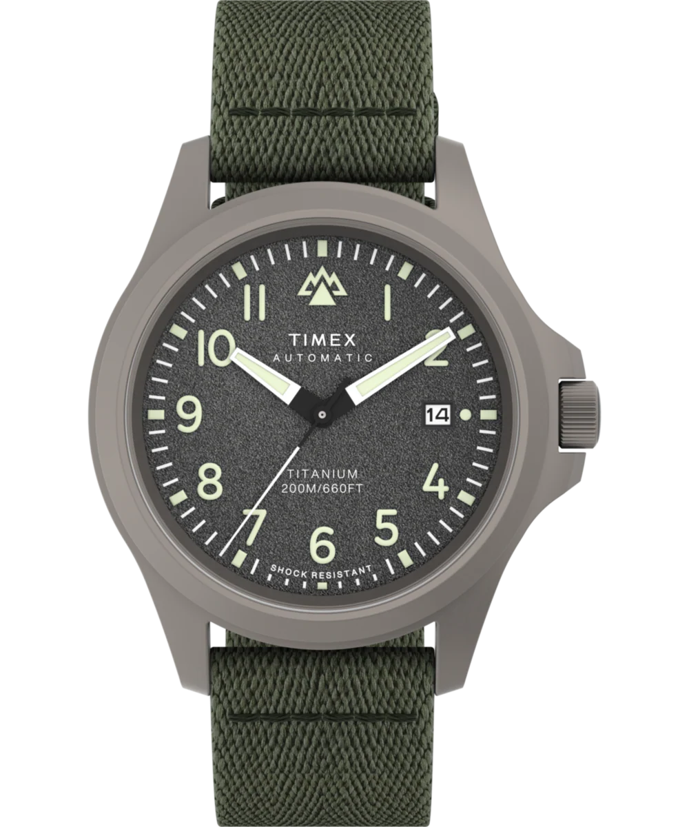 Image of Expedition® Field Post Titanium Automatic 41mm Recycled Fabric Strap Watch