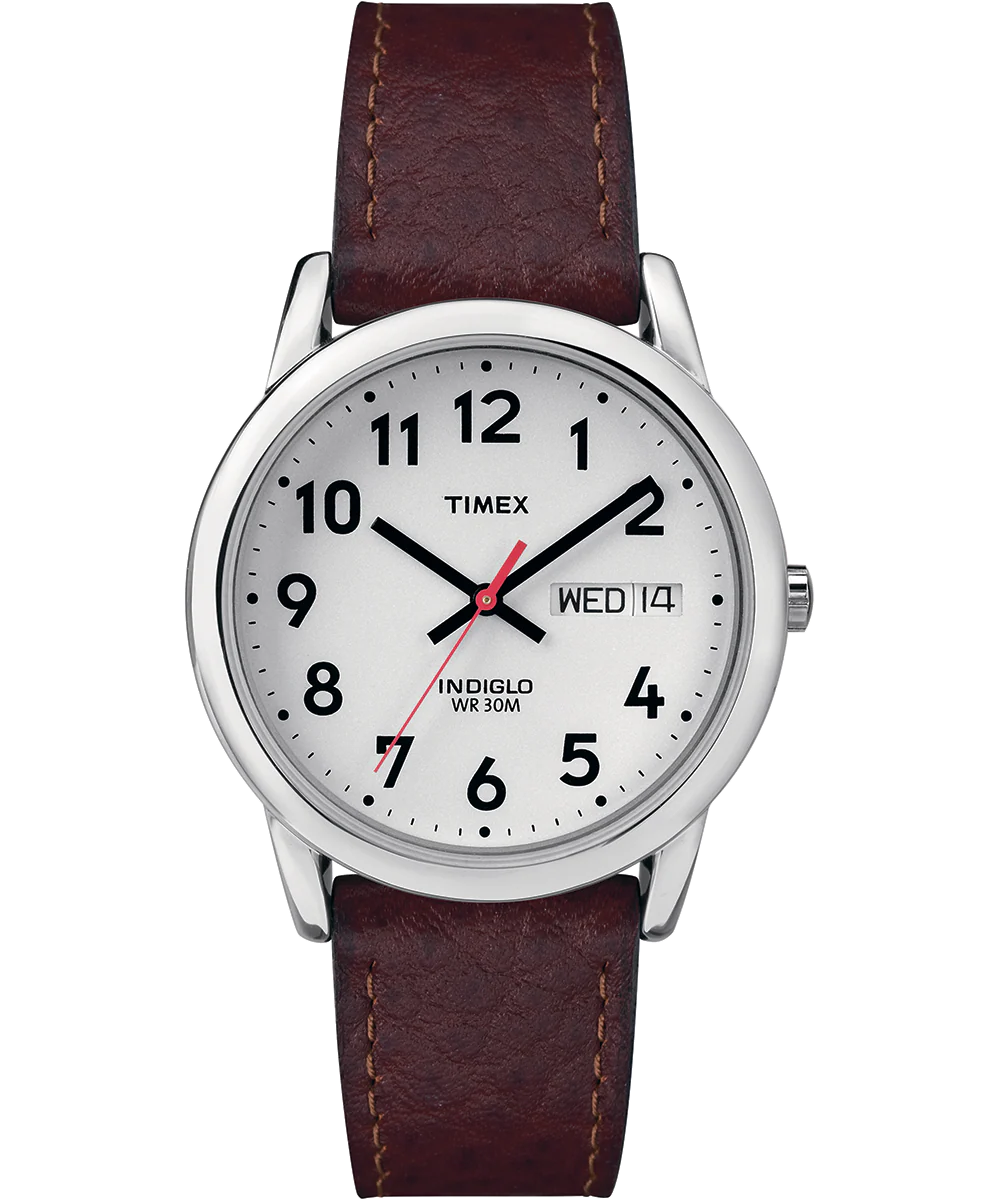 Image of Easy Reader Day Date 35mm Leather Strap Watch