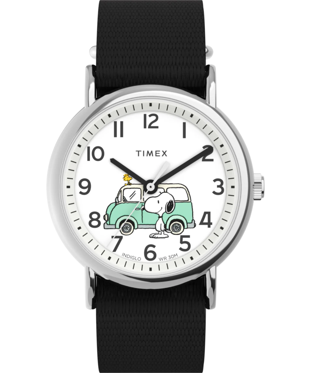 Image of Peanuts® x Timex Van 38mm Fabric Strap Watch