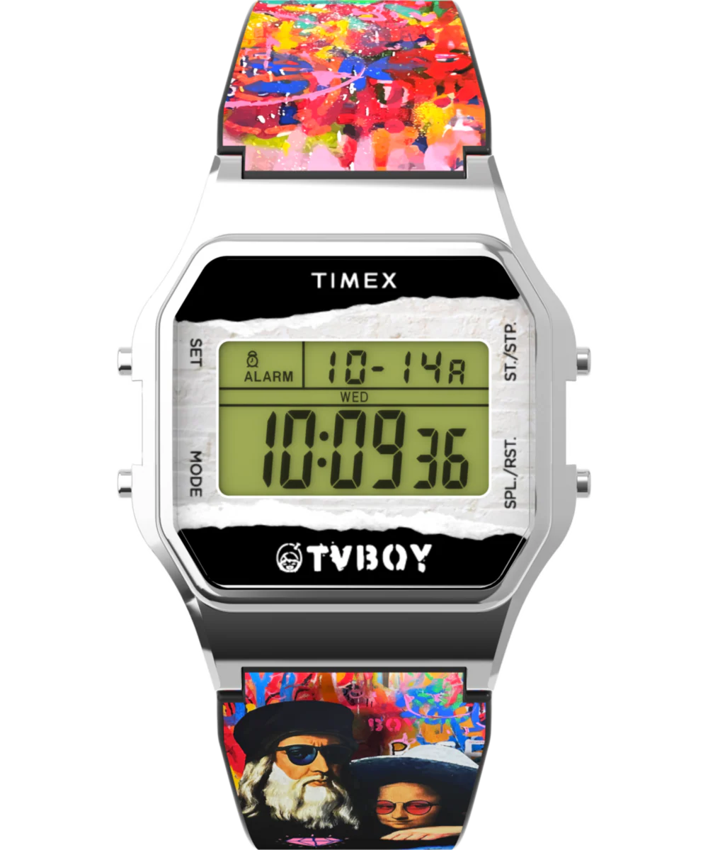 Image of Timex T80 x TVBOY 34mm Resin Strap Watch