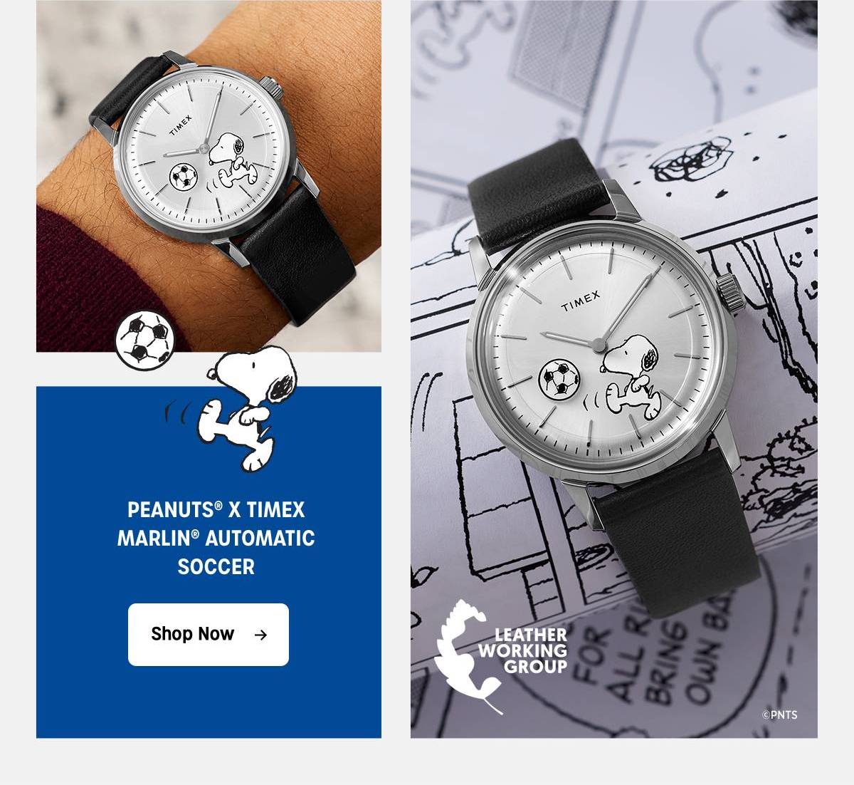 Shop Now (Peanuts x Timex Marlin Automatic Soccer) - Timex