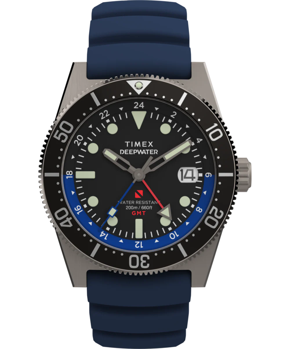 Image of Deepwater Reef 200 GMT 41mm Synthetic Rubber Strap Watch