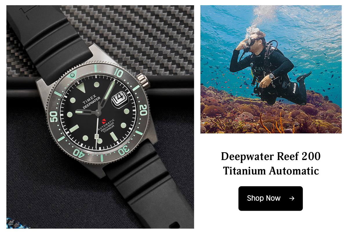 Shop Now (Deepwater Reef 200 Titanium Automatic) - Timex