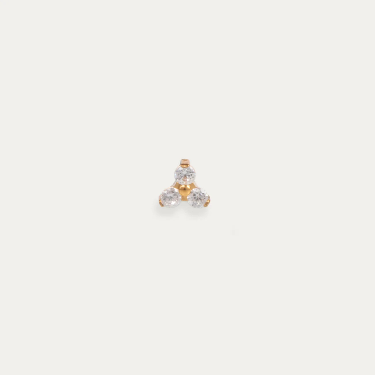Image of Single Astrid Flat Back Stud Earring