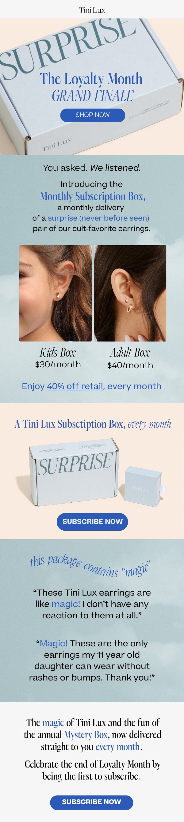 MONTHLY SUBSCRIPTION BOX IS HERE