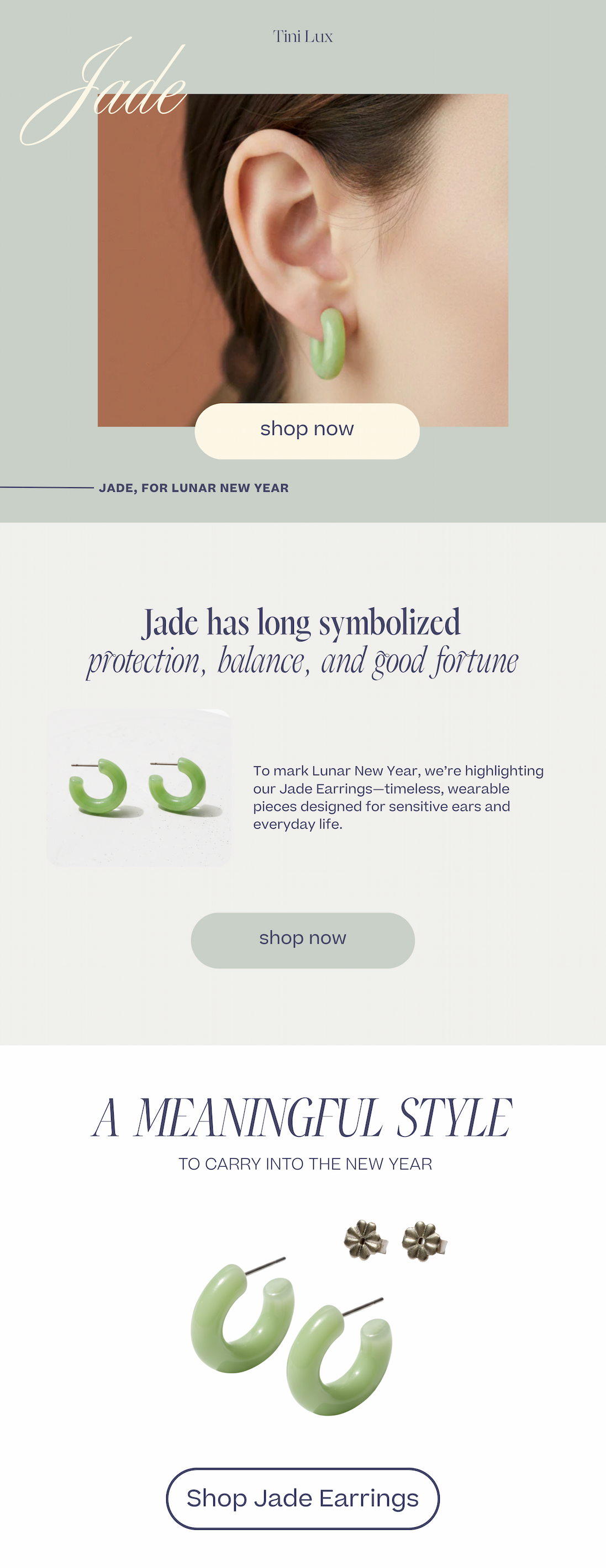 Shop Jade Hoops for Lunar New Year