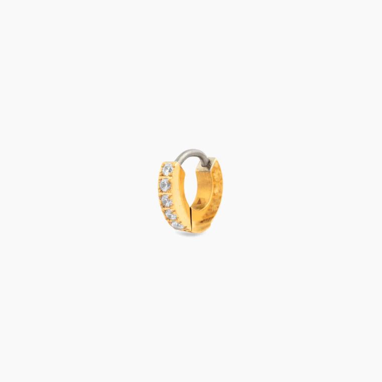 Image of Single Ocean Ave Huggie Hoop Earring