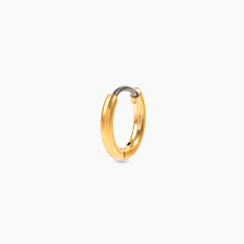 Image of Single Small Rooftop Huggie Hoop Earring