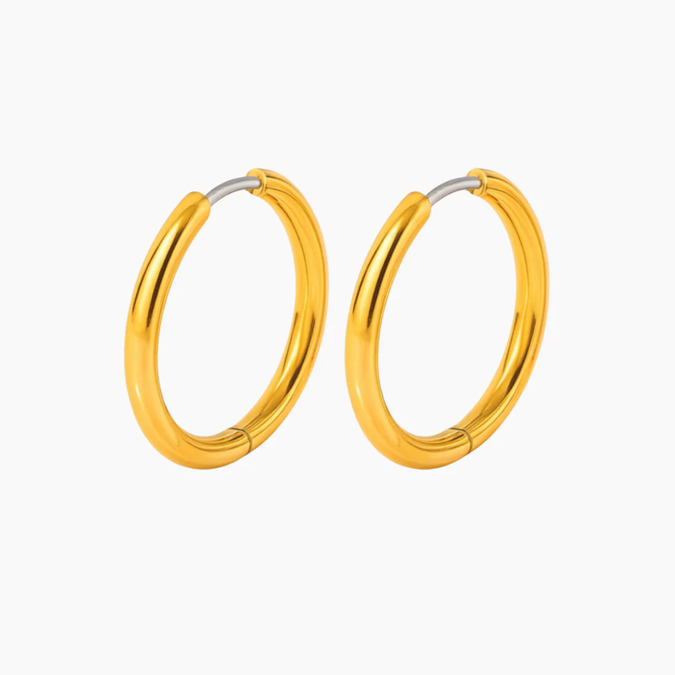 Image of Large Rooftop Hoop Earrings