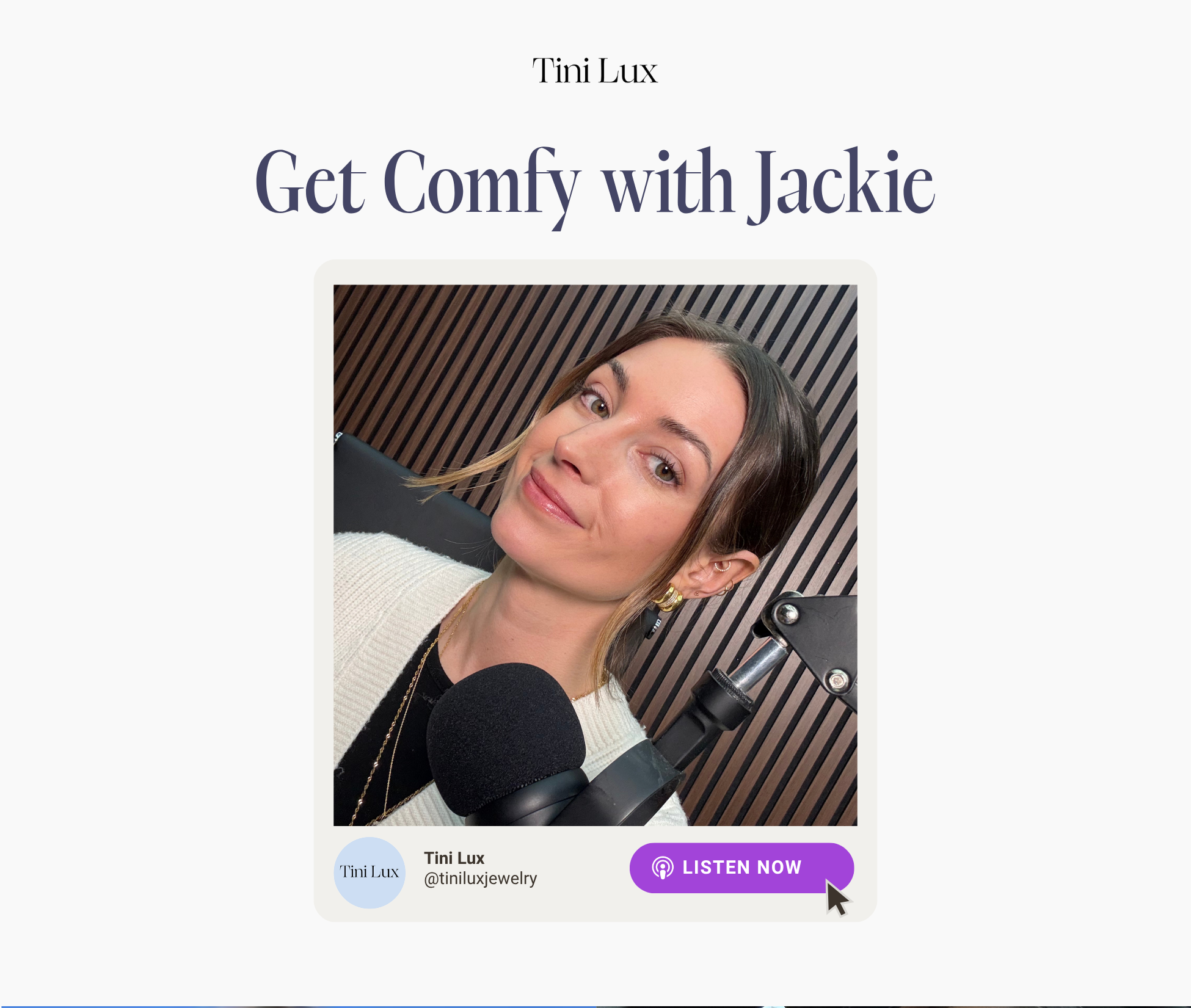 Get Comfy With Jackie