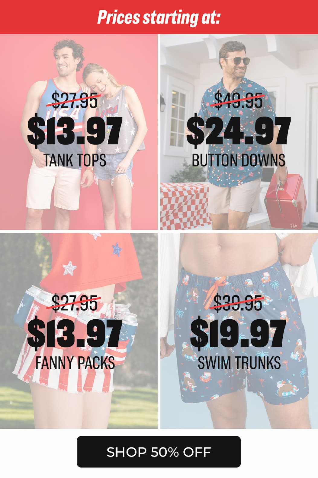 New arrivals that scream long weekend