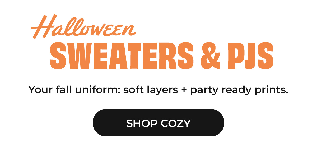 Halloween Sweaters & PJs