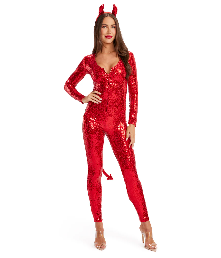 Image of Sequin Devil Costume
