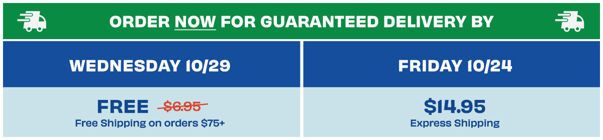 Order Today to get your costumes on time!