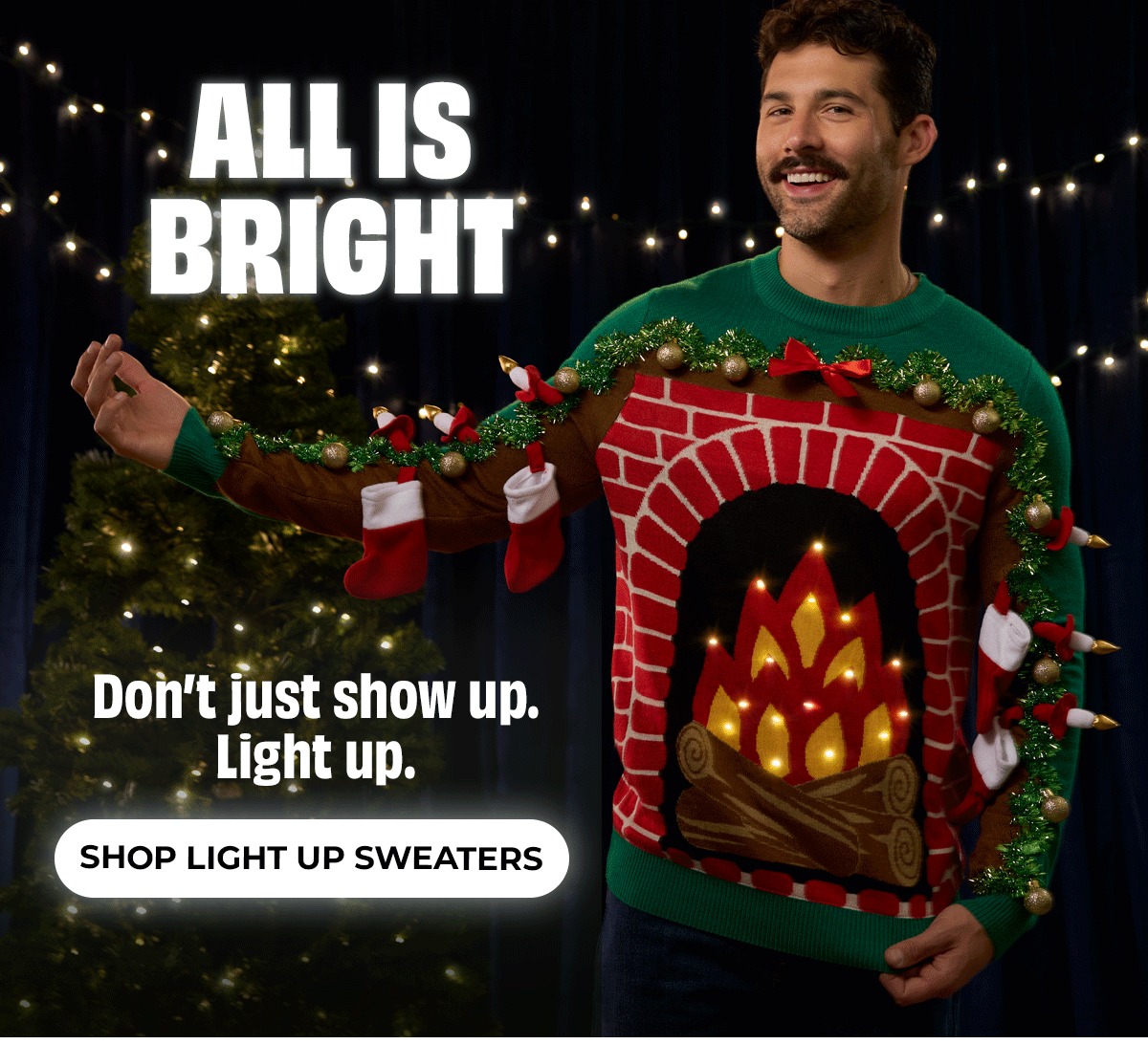 All is Bright - light up sweters