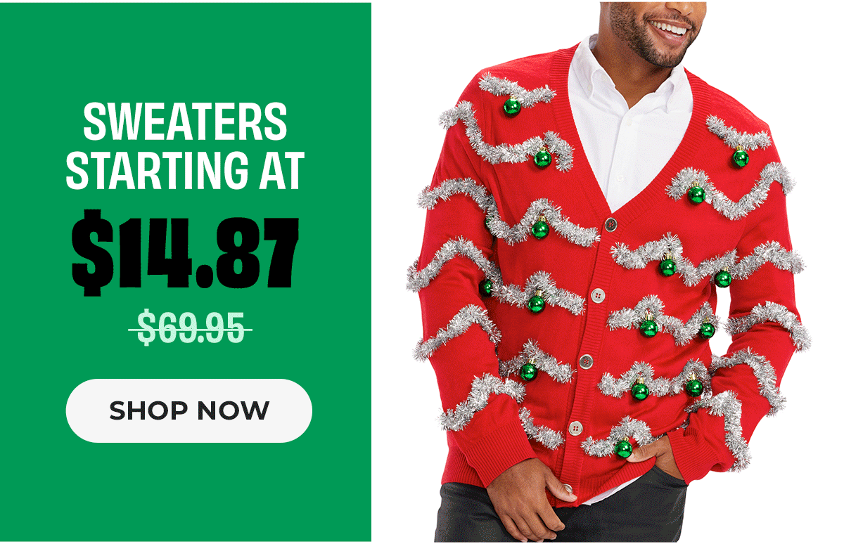 Sweaters starting @ $14.87