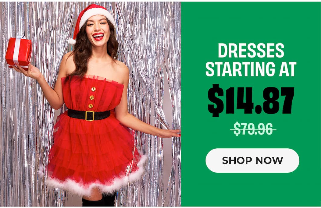 Dresses starting @ $14.87