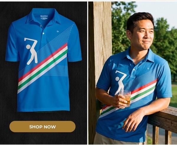 Men's Retro Swing Golf Polo - shop now