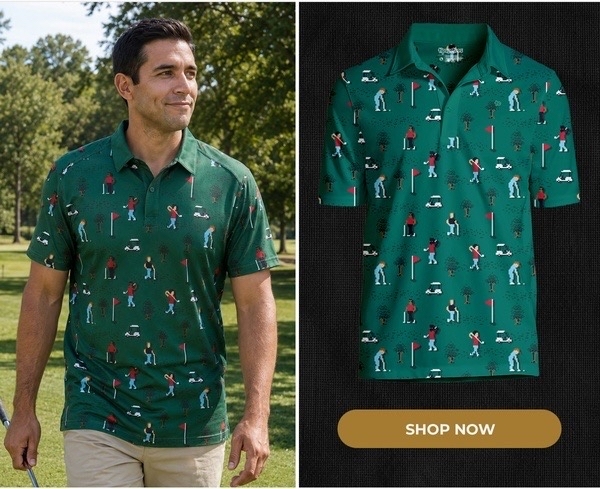 Men's Pixel Par Golf Polo - shop now