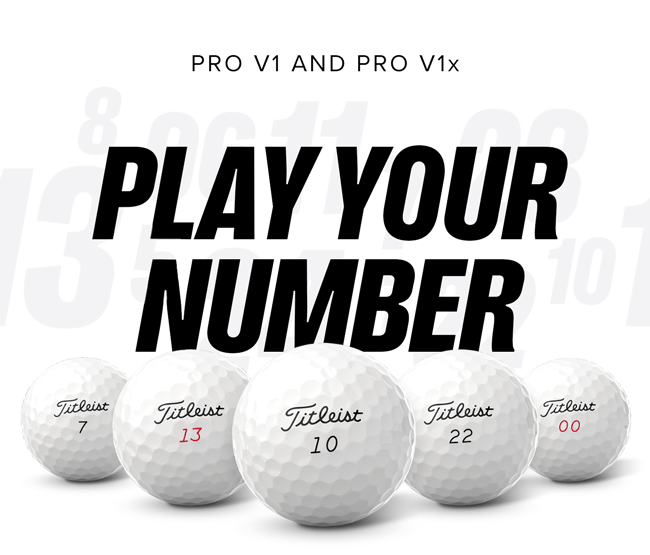 Pro V1 and Pro V1x Special Play Numbers