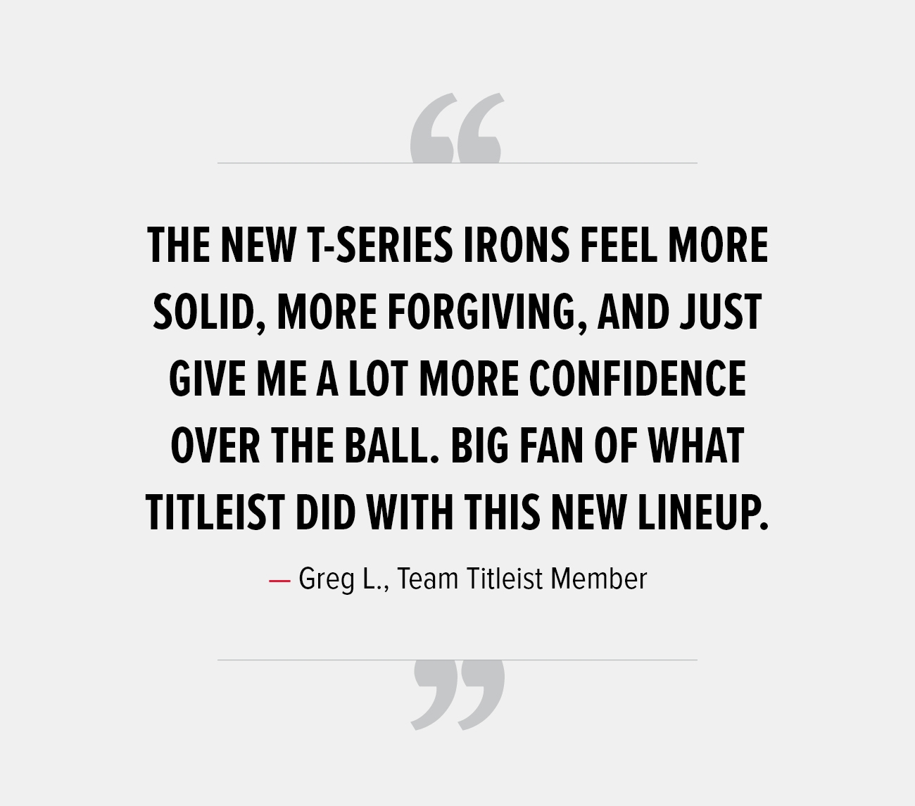 New T-Series Irons Team Titleist Quote