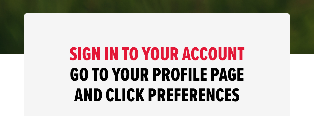 Manage My Preferences