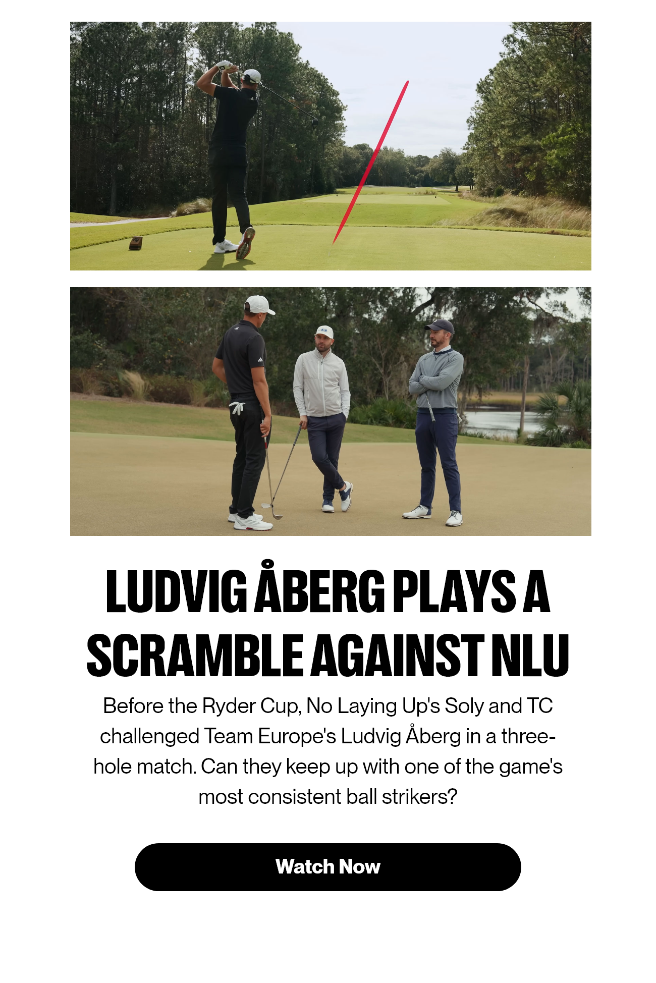 Ludvig Åberg Plays A Scramble Against NLU