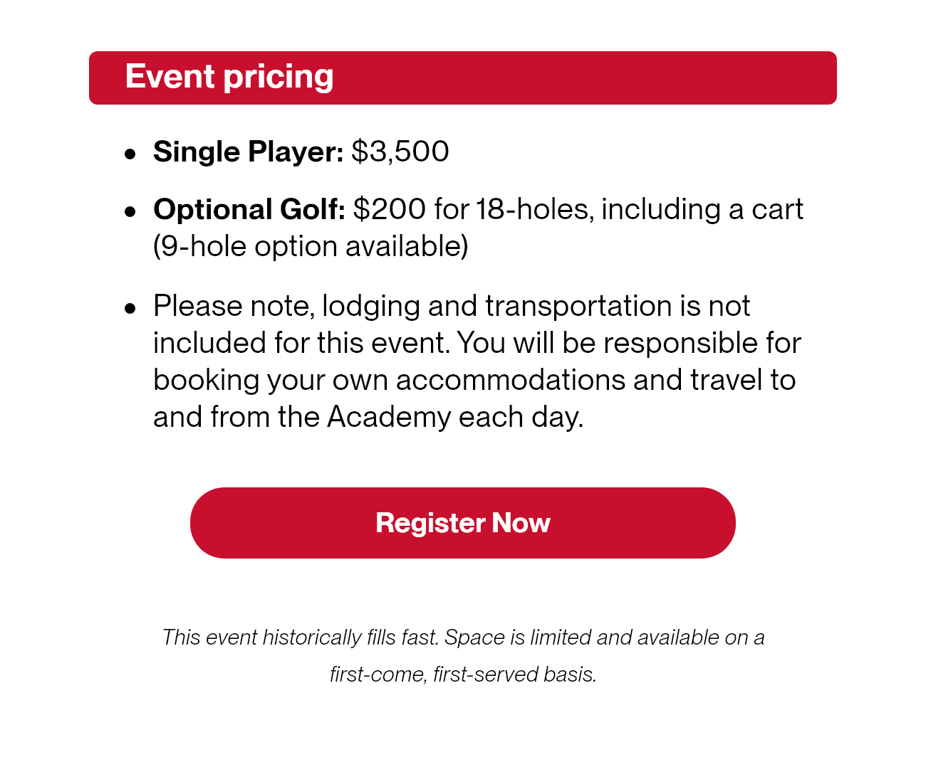 Team Titleist Academy