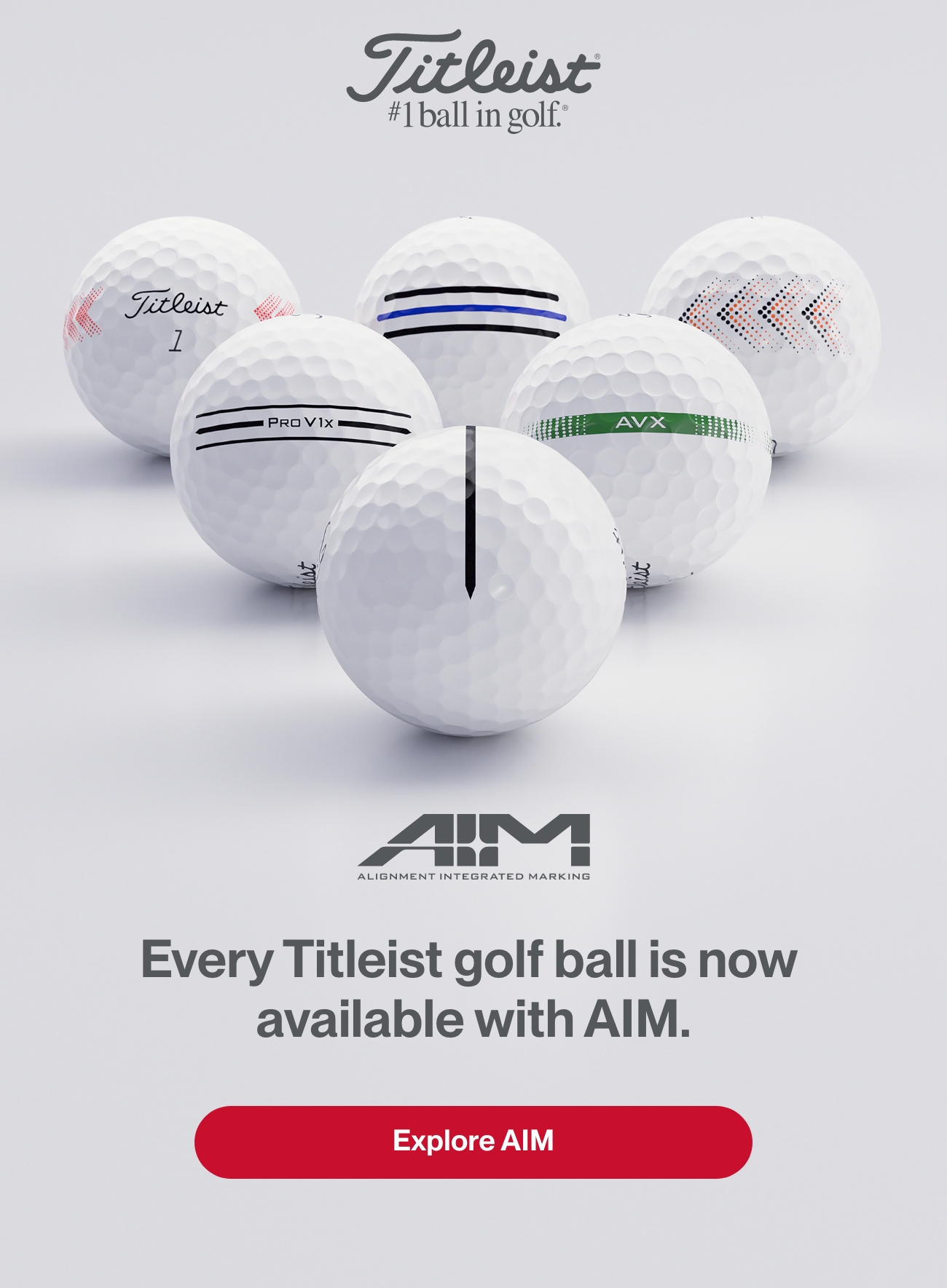 Every Titleist Golf Ball is Now Available in AIM