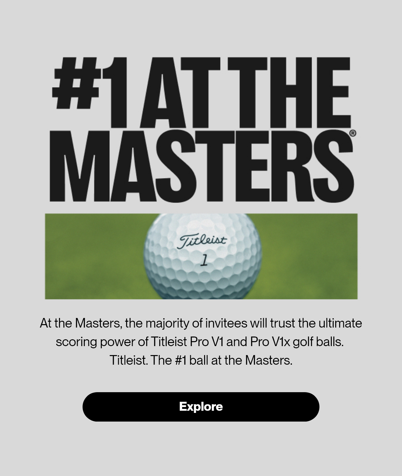 #1 Ball at the Masters