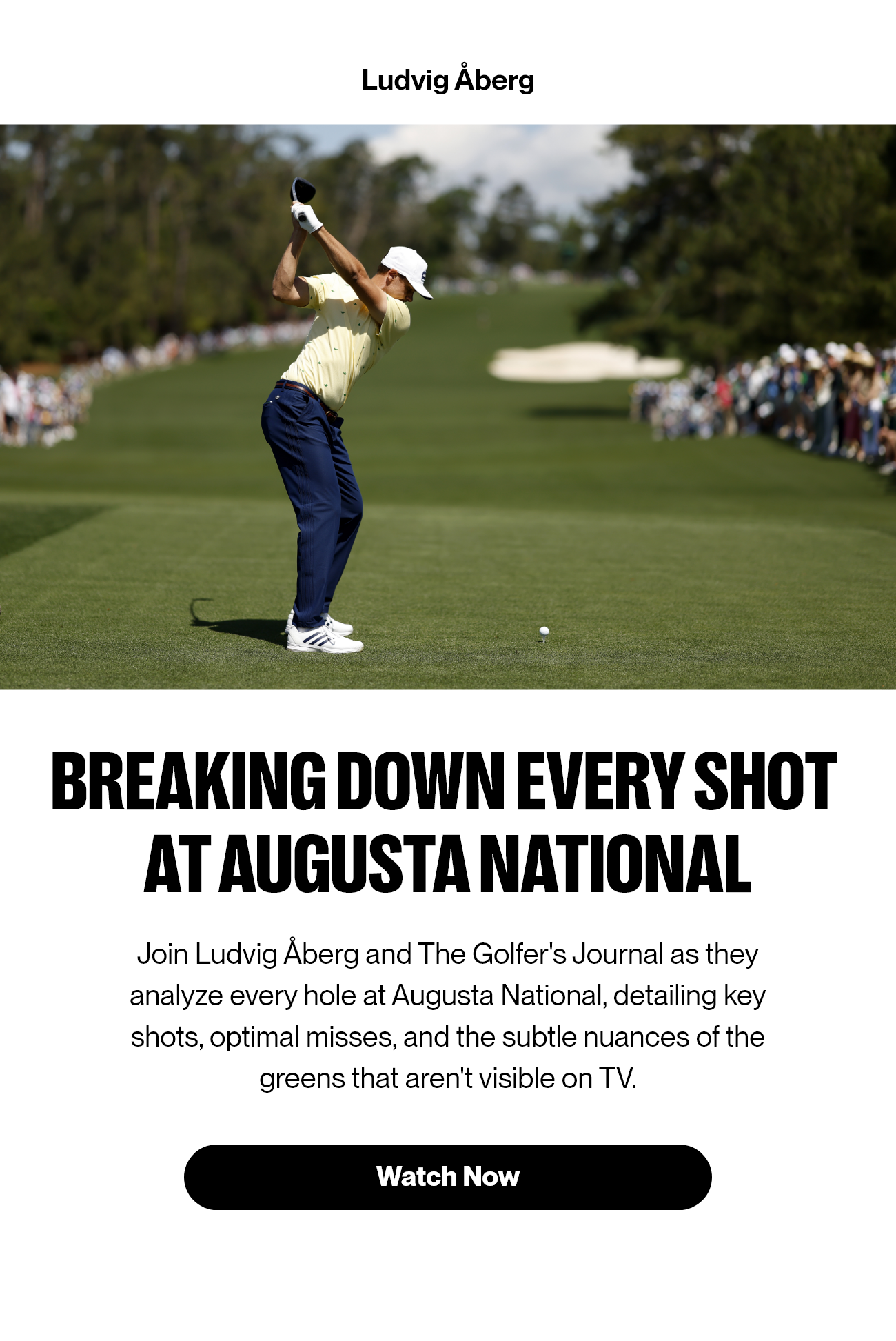 Breaking Down Every Shot at Augusta National with Ludvig Åberg