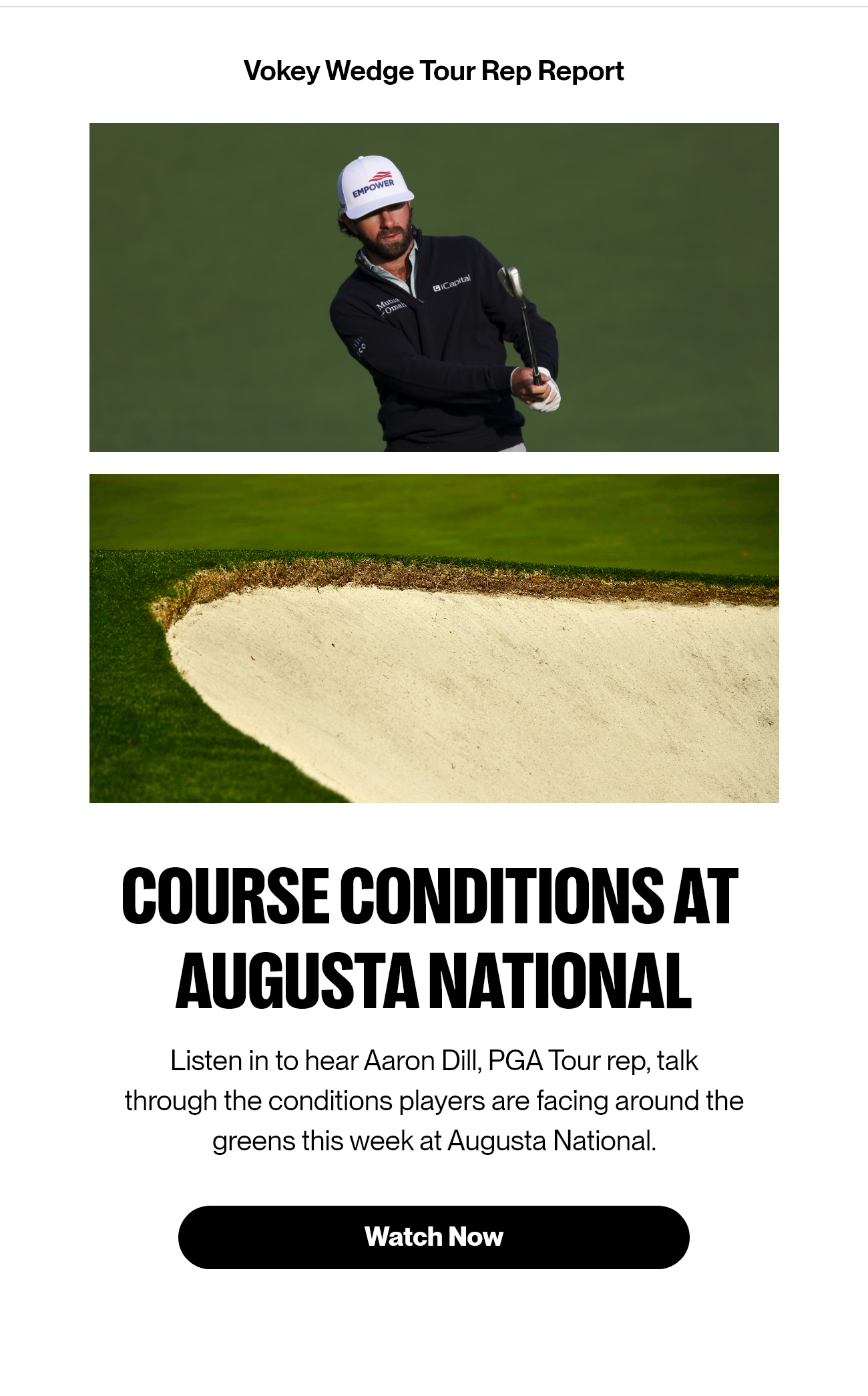 Course Conditions at Augusta National