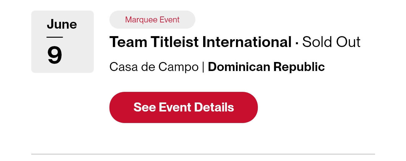 Team Titleist Events