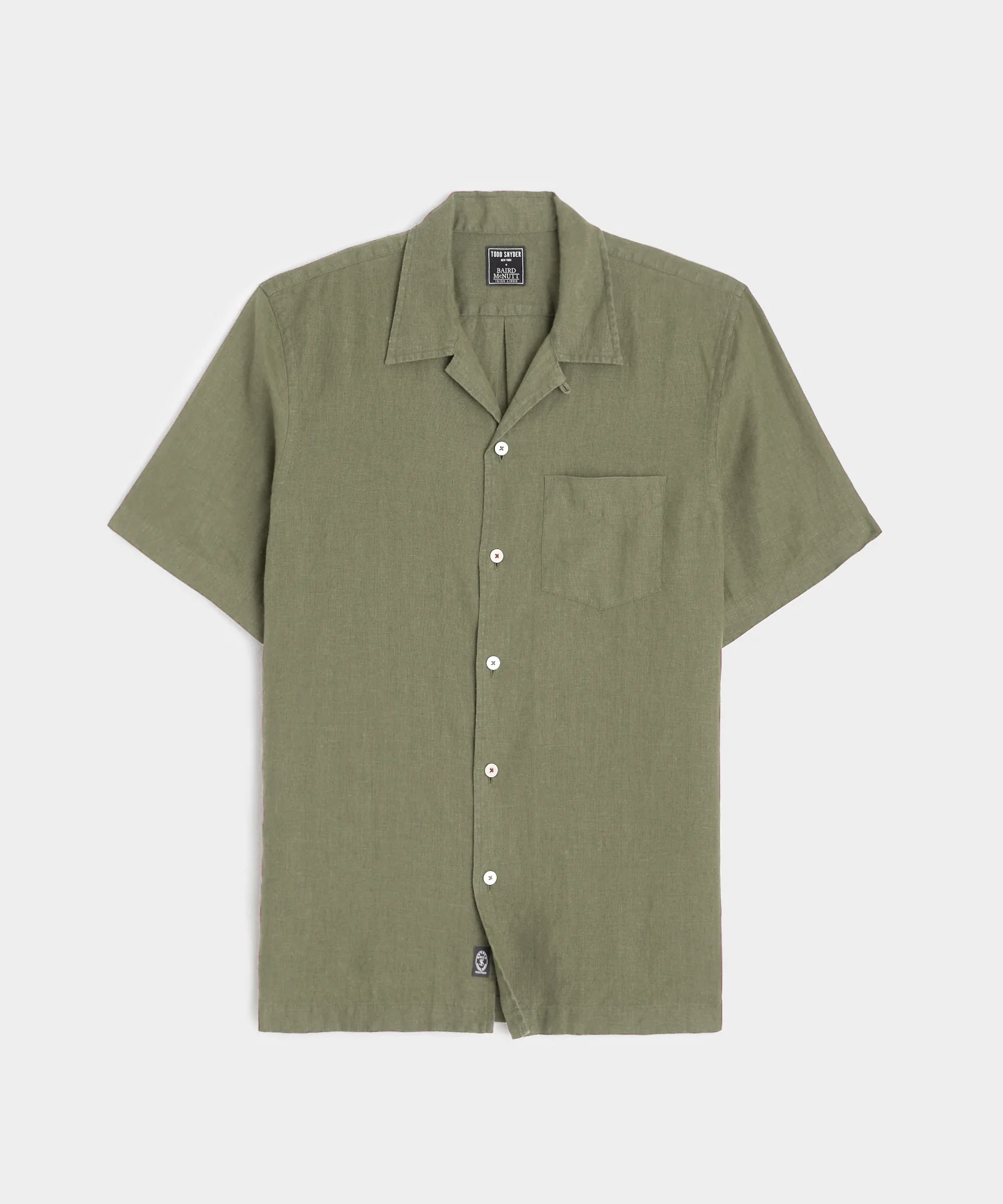 Image of Sea Soft Irish Linen Camp Collar Shirt