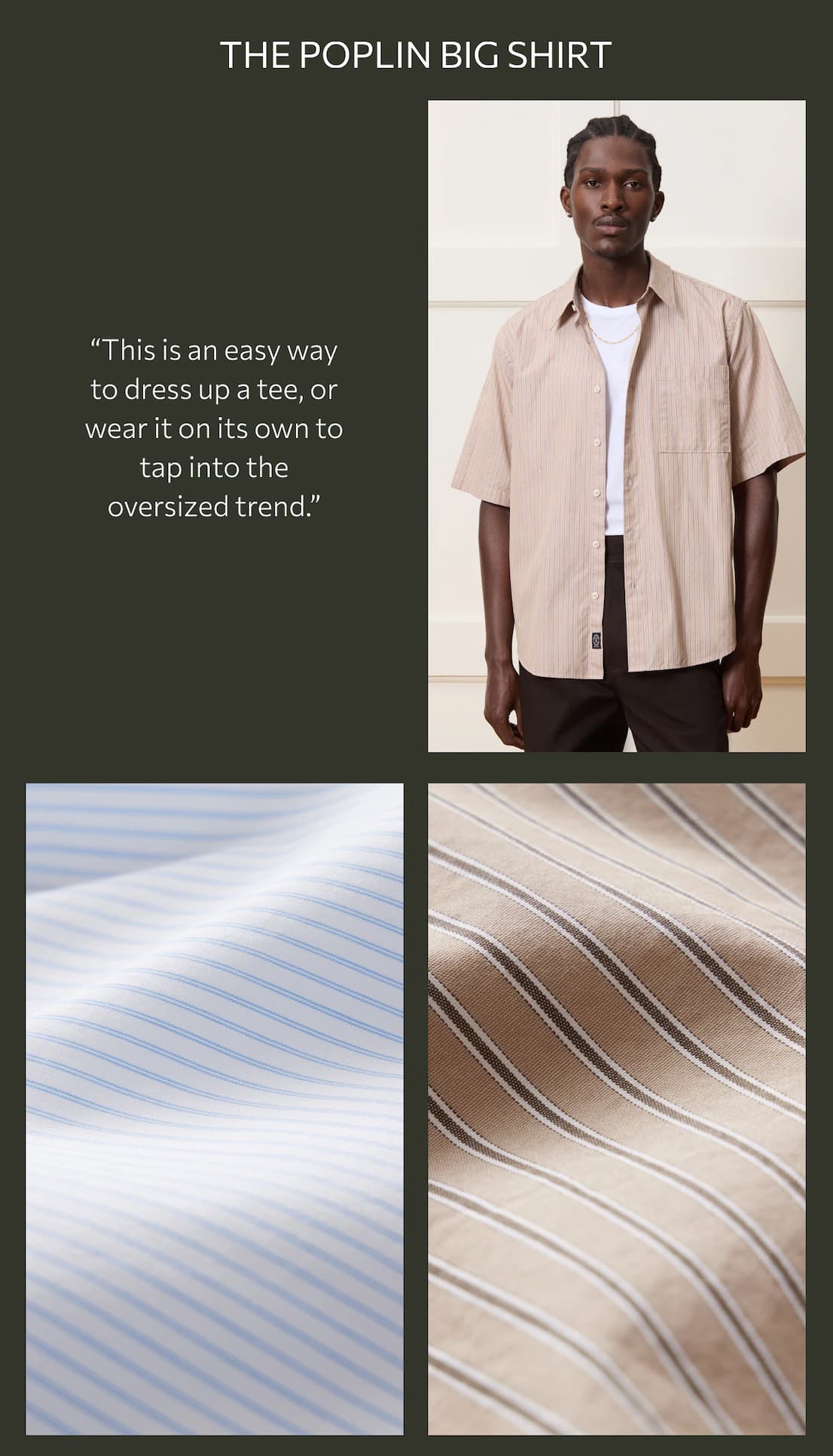 SHOP THE POPLIN BIG SHIRT