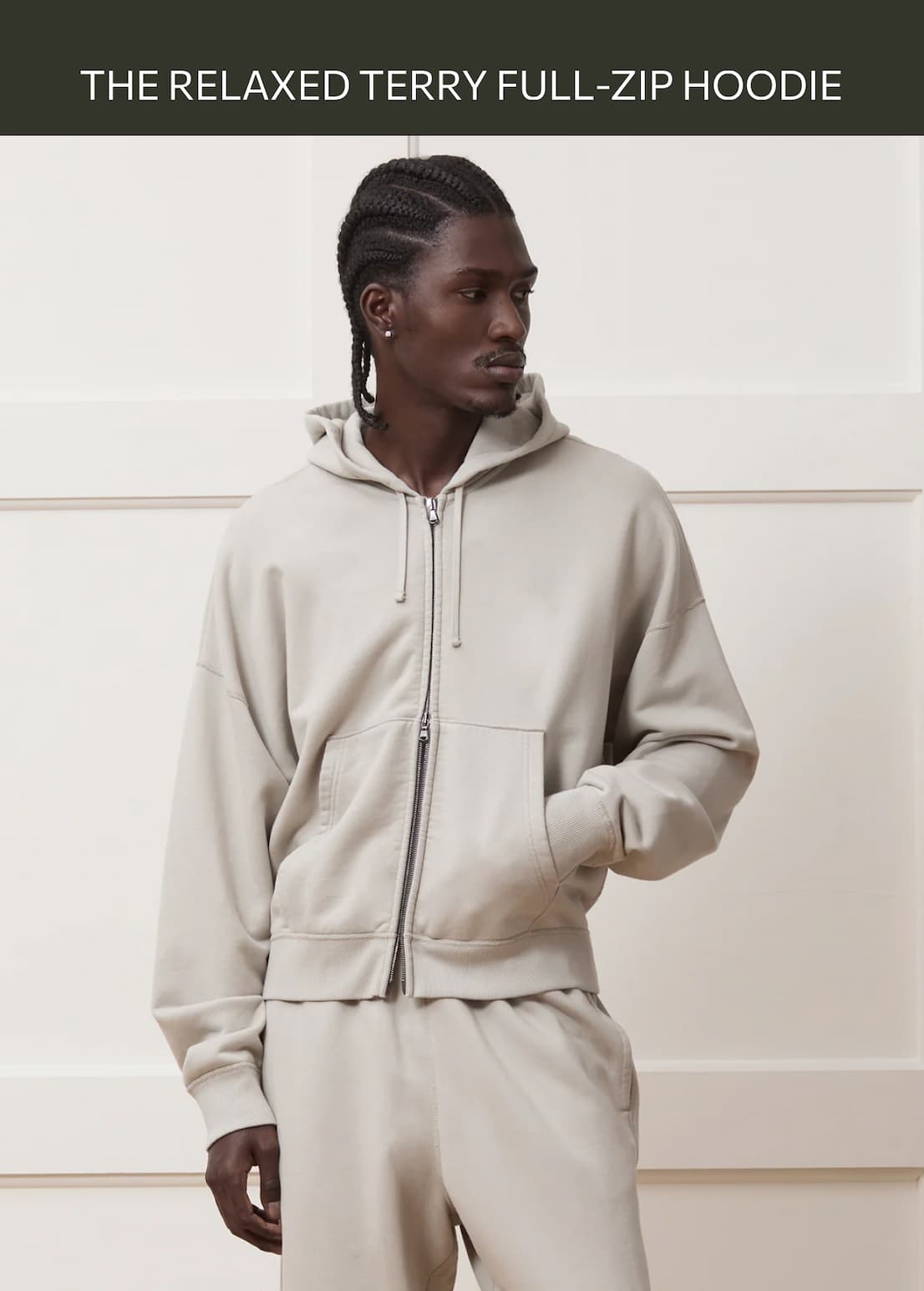 SHOP THE RELAXED TERRY FULL-ZIP HOODIE