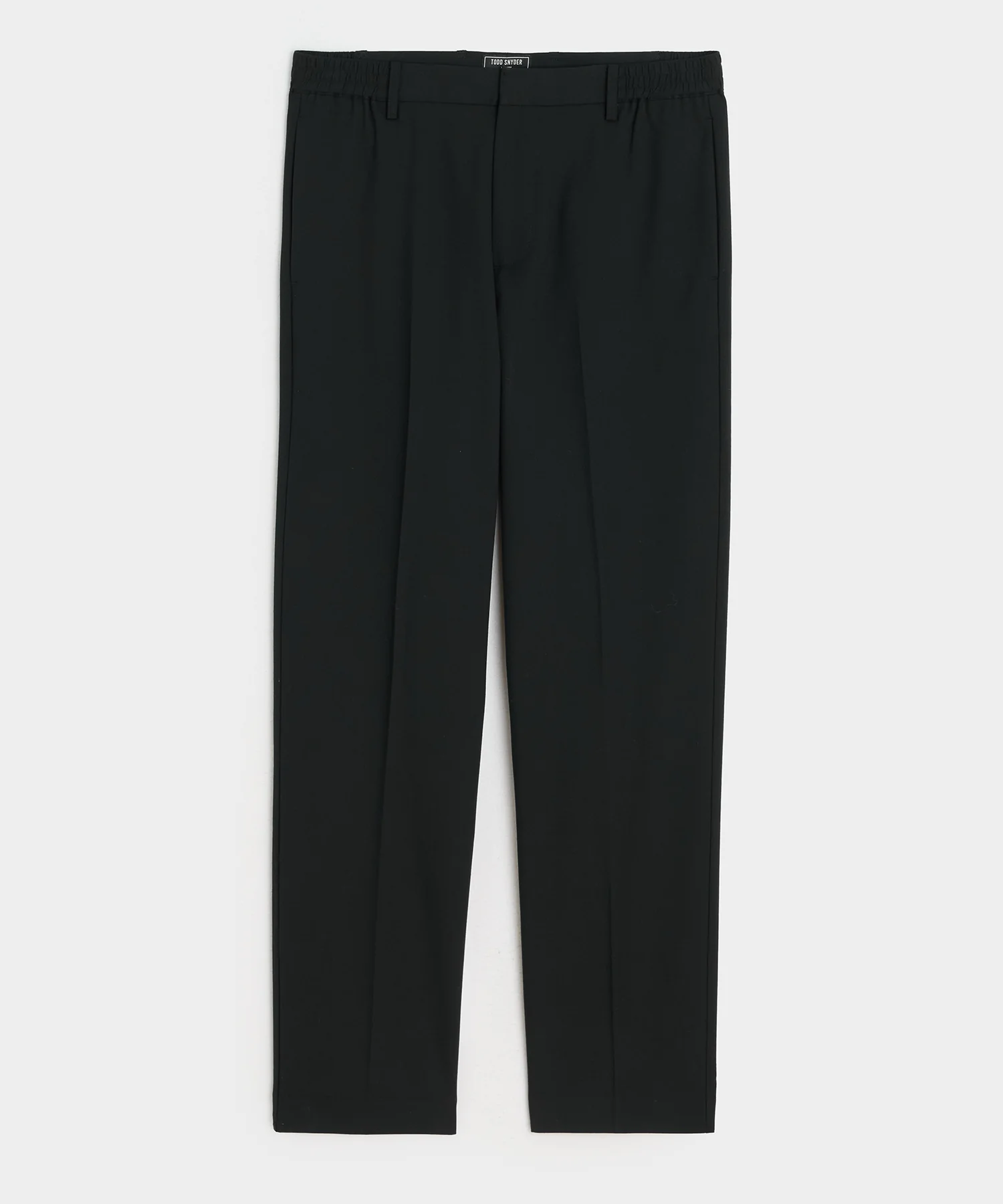 Image of Straight Fit Italian Wool-Cotton Modern Trouser