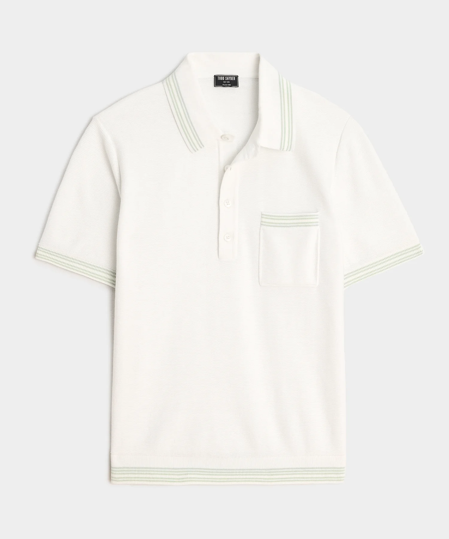 Image of Tipped Waffle Sweater Polo