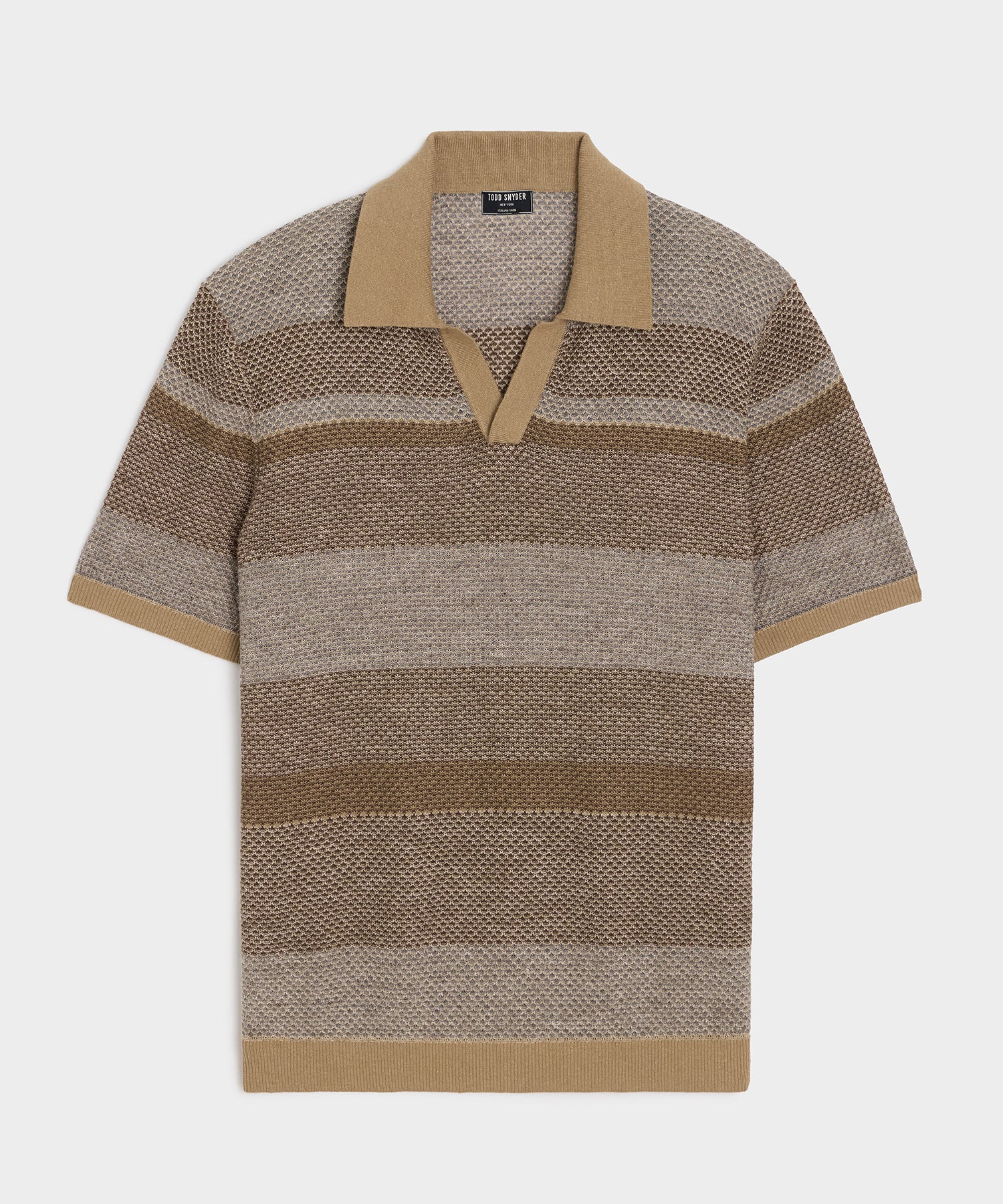 Image of Linen-Cotton Montauk Sweater Polo