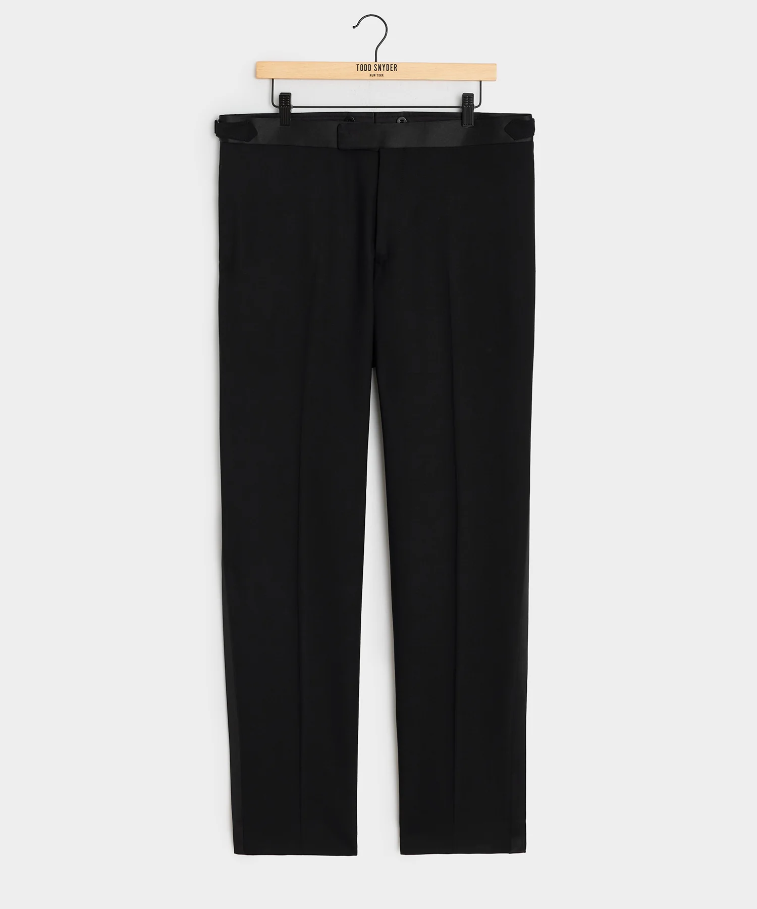 Image of Italian Wool Straight Fit Tuxedo Trouser
