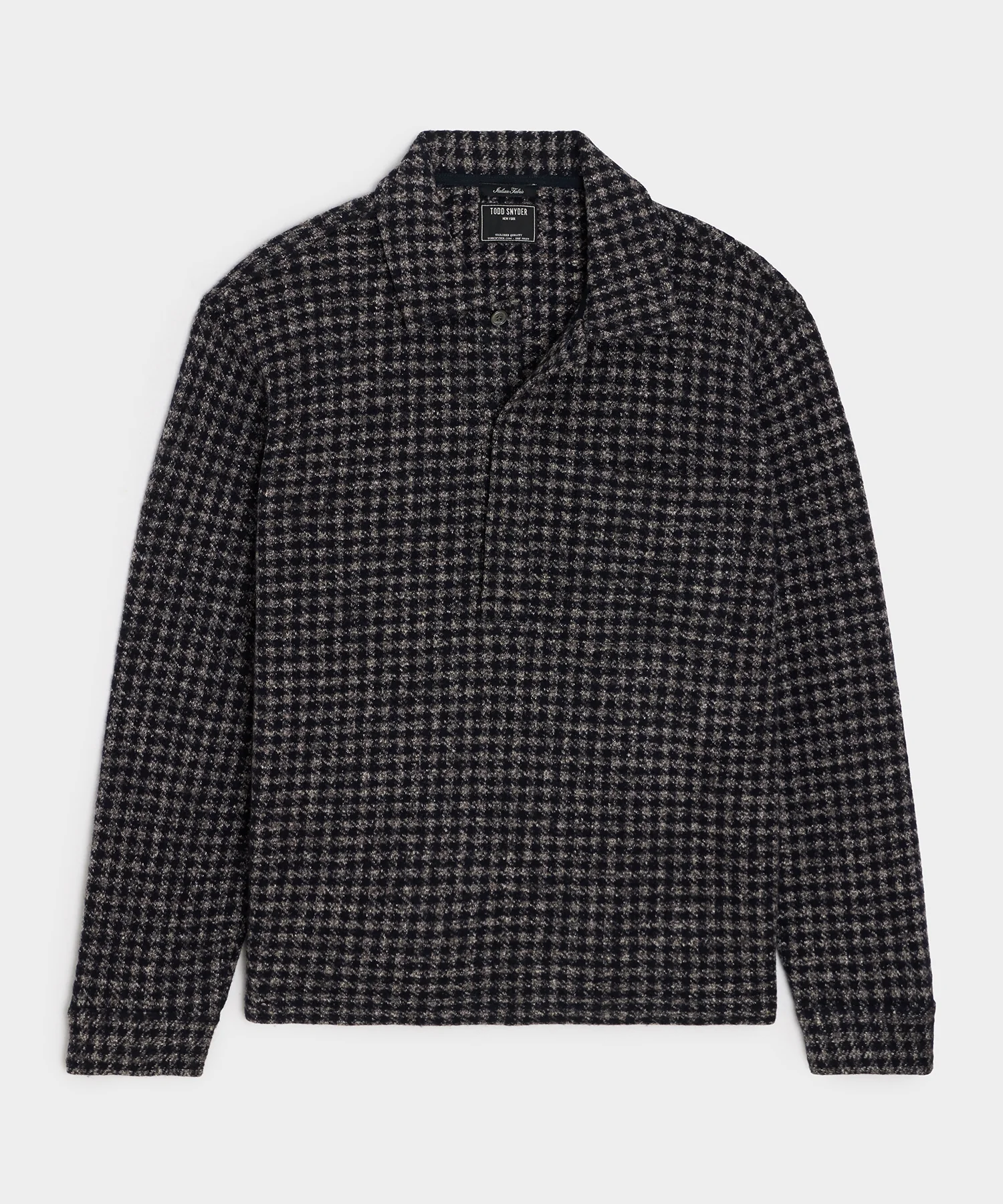 Image of Relaxed Wool-Silk Rugby Polo