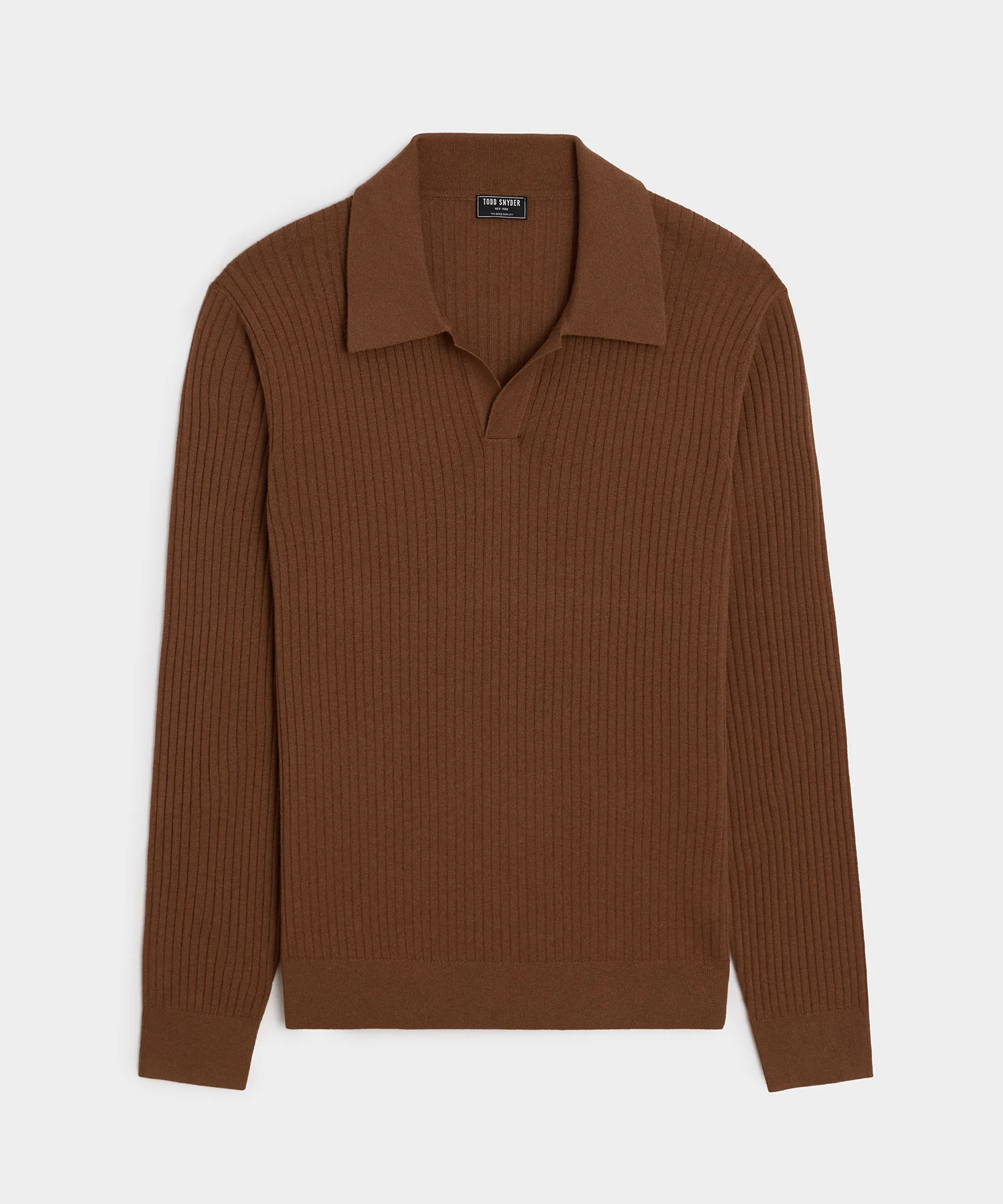 Image of Silk-Cashmere Ribbed Montauk Sweater Polo