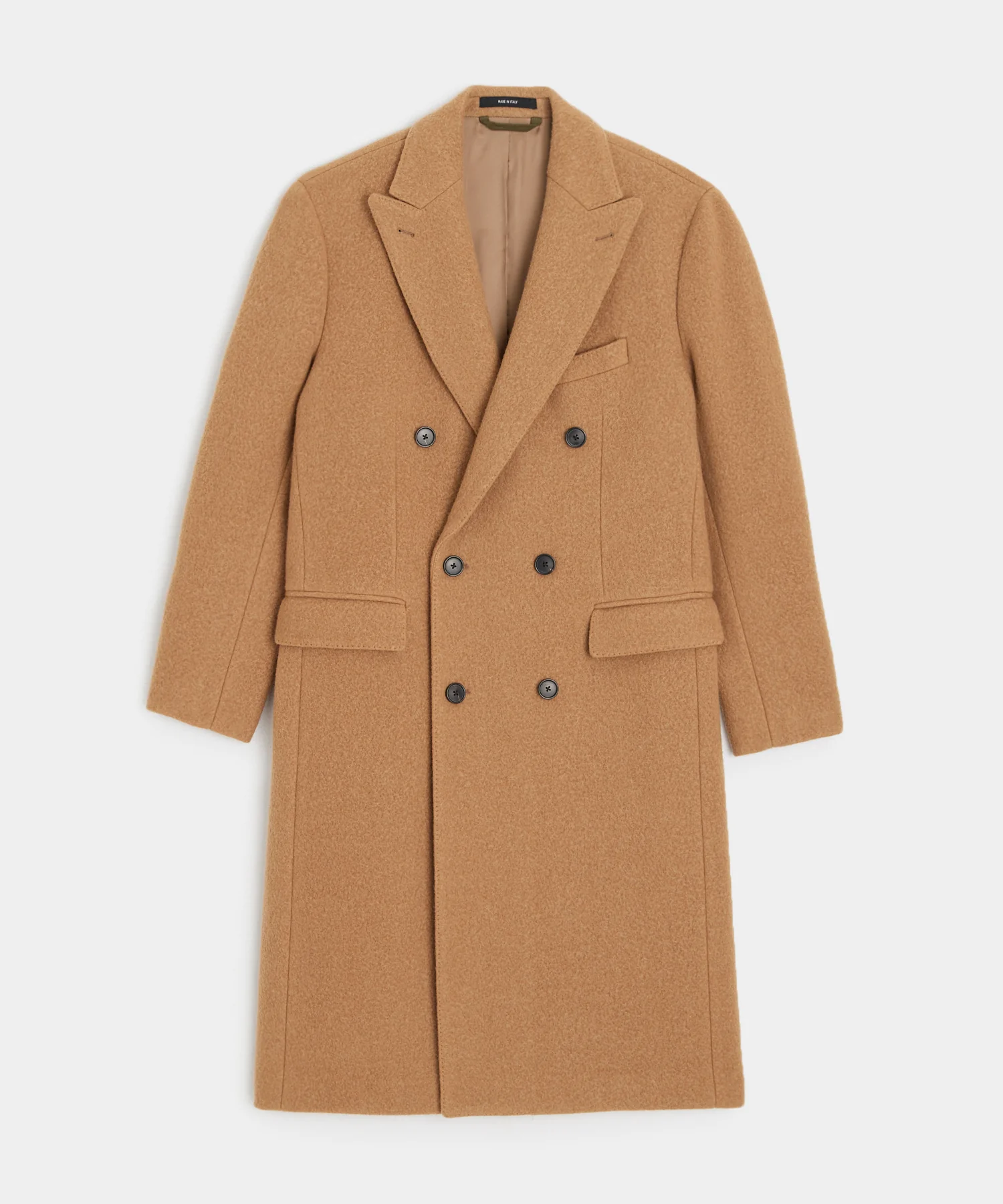 Image of Italian Wool Peak Lapel Topcoat